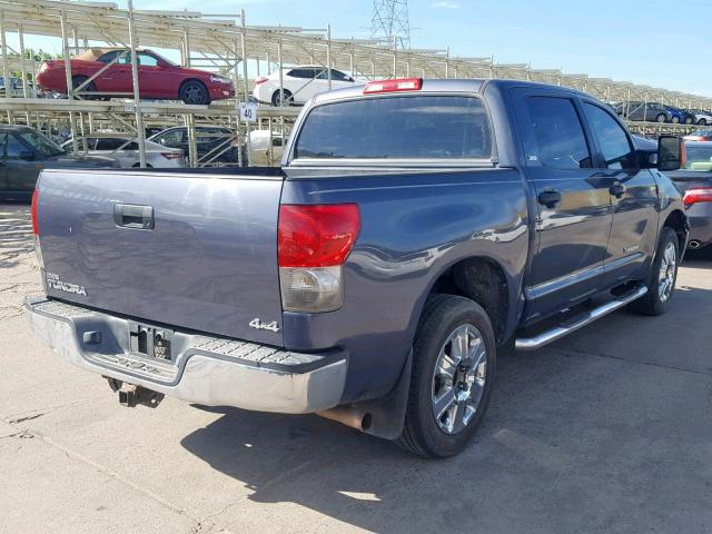 5TFDV54168X061228 - 2008 TOYOTA TUNDRA CRE GRAY photo 4