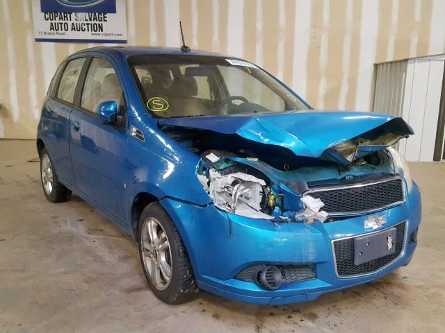 KL1TD66E69B656431 - 2009 CHEVROLET AVEO LS BLUE photo 1