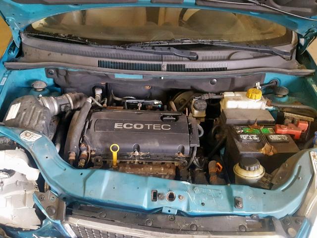 KL1TD66E69B656431 - 2009 CHEVROLET AVEO LS BLUE photo 7