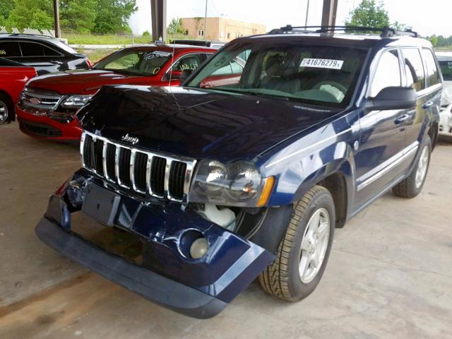 1J4HR58N85C646442 - 2005 JEEP GRAND CHER BLUE photo 2