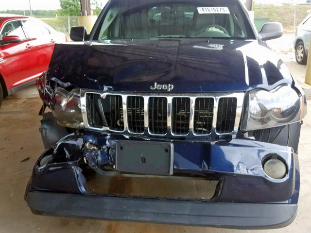 1J4HR58N85C646442 - 2005 JEEP GRAND CHER BLUE photo 9