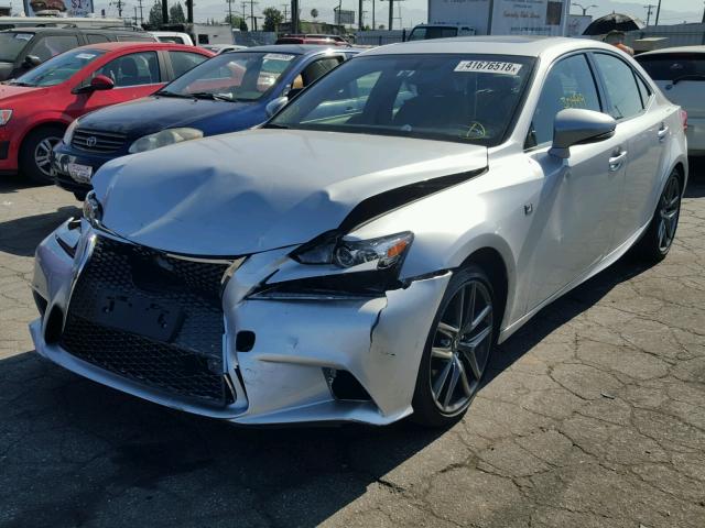 JTHCE1D23F5005848 - 2015 LEXUS IS 350 SILVER photo 2