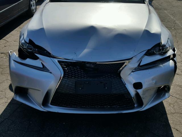 JTHCE1D23F5005848 - 2015 LEXUS IS 350 SILVER photo 7