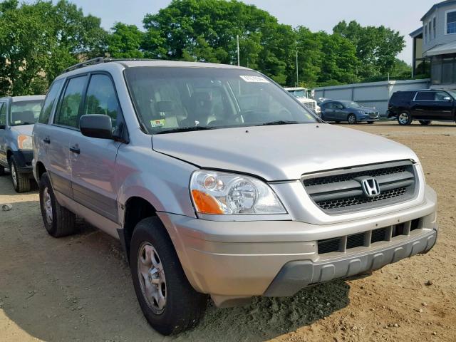 2HKYF18155H560580 - 2005 HONDA PILOT LX SILVER photo 1