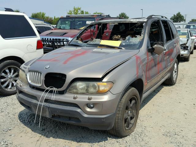 5UXFB53514LV08487 - 2004 BMW X5 4.4I BROWN photo 2