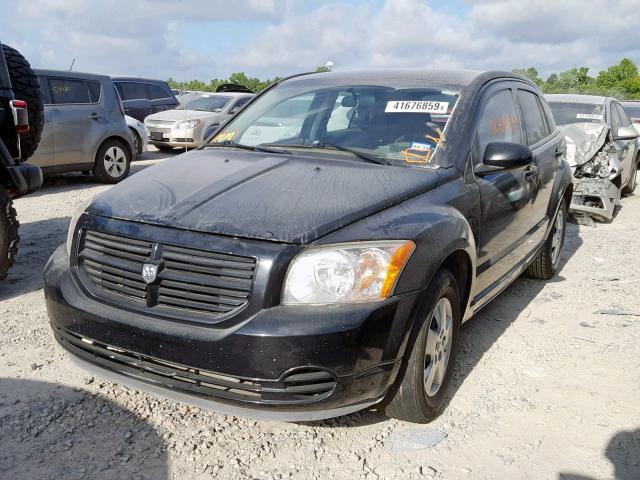 1B3HB28B87D126996 - 2007 DODGE CALIBER BLACK photo 2