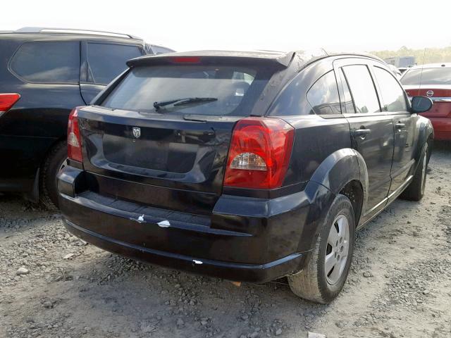 1B3HB28B87D126996 - 2007 DODGE CALIBER BLACK photo 4