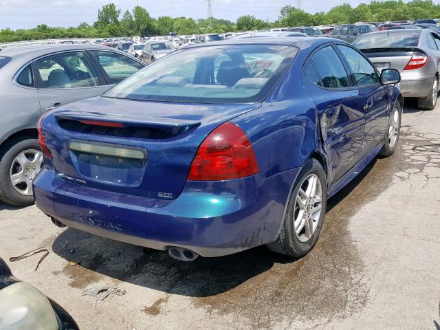 2G2WR524751139586 - 2005 PONTIAC GRAND PRIX BLUE photo 4