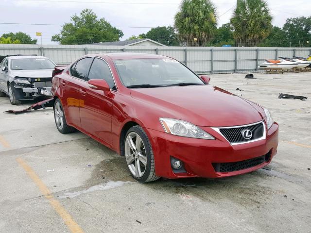 JTHBF5C21B5149295 - 2011 LEXUS IS 250 RED photo 1