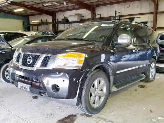 5N1AA0NC4AN619883 - 2010 NISSAN ARMADA SE BLACK photo 2