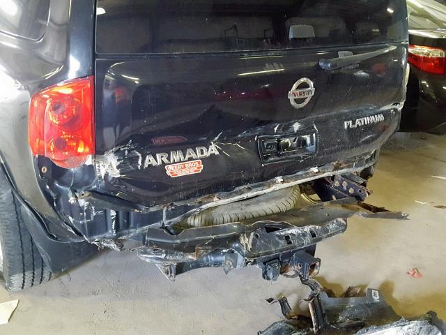 5N1AA0NC4AN619883 - 2010 NISSAN ARMADA SE BLACK photo 9