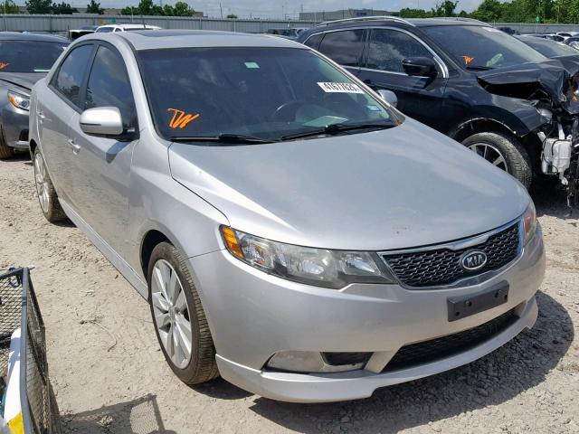 KNAFW4A34D5732873 - 2013 KIA FORTE SX SILVER photo 1