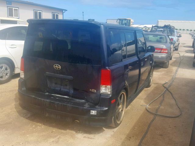 JTLKT334450176058 - 2005 TOYOTA SCION XB BLACK photo 4