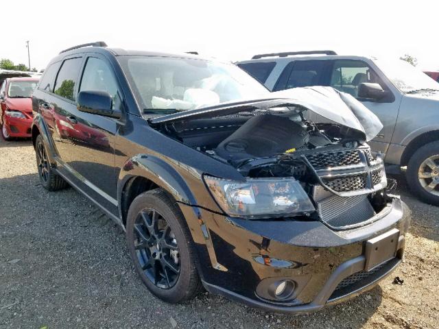 3C4PDDEG8JT319845 - 2018 DODGE JOURNEY GT BLACK photo 1