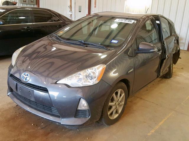 JTDKDTB33C1524618 - 2012 TOYOTA PRIUS C CHARCOAL photo 2