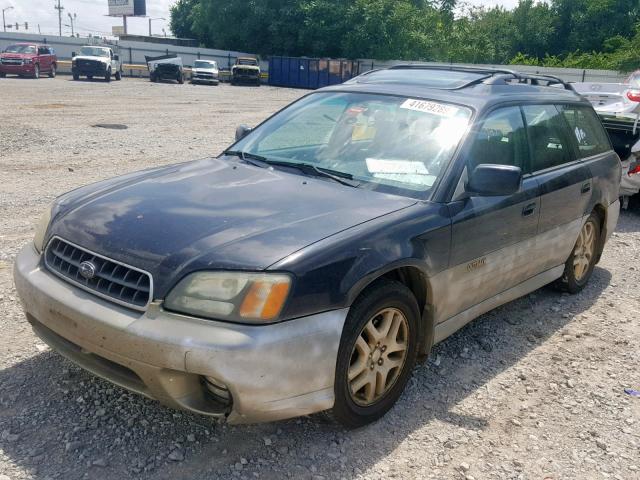 4S3BH686937606423 - 2003 SUBARU LEGACY OUT BLACK photo 2