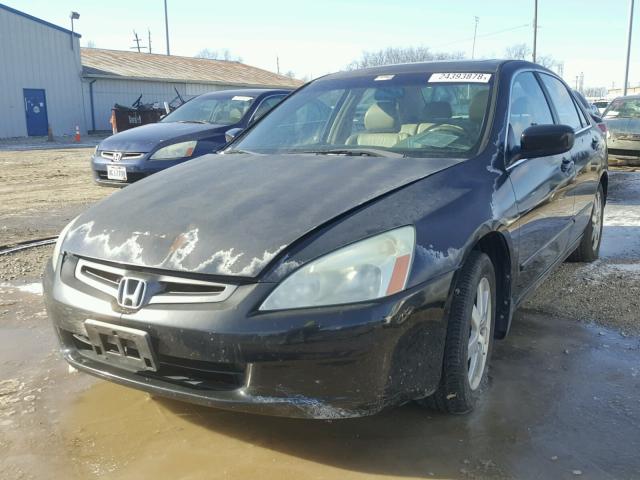 1HGCM66865A044072 - 2005 HONDA ACCORD EX BLACK photo 2