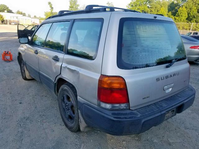 JF1SF6357YH729892 - 2000 SUBARU FORESTER L SILVER photo 3