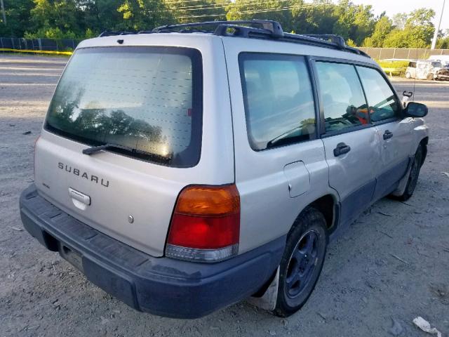 JF1SF6357YH729892 - 2000 SUBARU FORESTER L SILVER photo 4