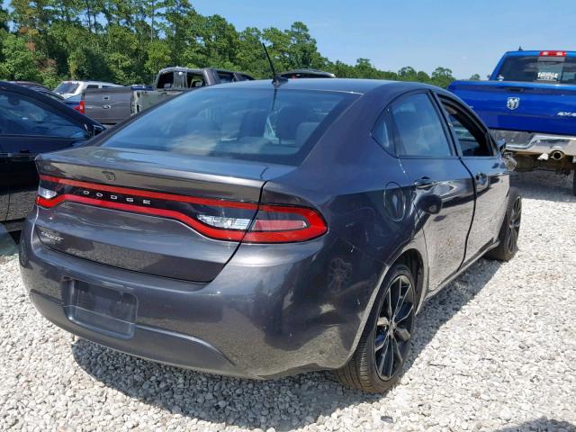 1C3CDFFA3GD791250 - 2016 DODGE DART SXT S GRAY photo 4