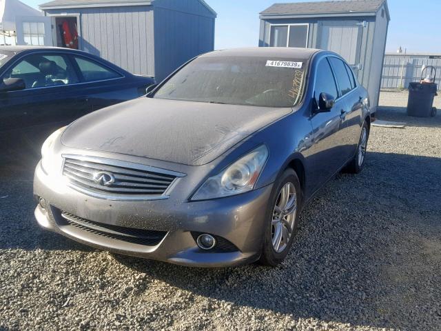 JN1CV6AP7CM625833 - 2012 INFINITI G37 BASE GRAY photo 2