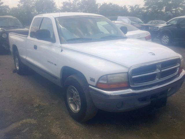 1B7GL22X2WS510892 - 1998 DODGE DAKOTA WHITE photo 1