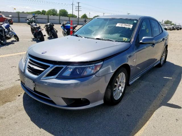 YS3FB49YX81102862 - 2008 SAAB 9-3 2.0T GRAY photo 2