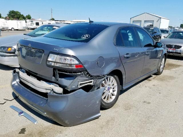 YS3FB49YX81102862 - 2008 SAAB 9-3 2.0T GRAY photo 4