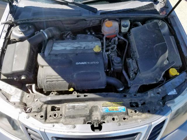 YS3FB49YX81102862 - 2008 SAAB 9-3 2.0T GRAY photo 7