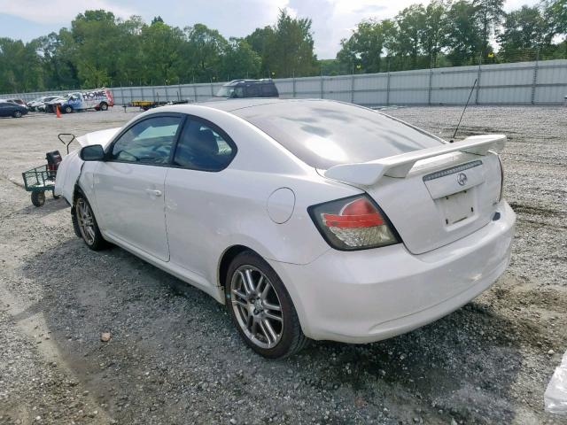 JTKDE177370212650 - 2007 TOYOTA SCION TC თეთრი ფოტო 3