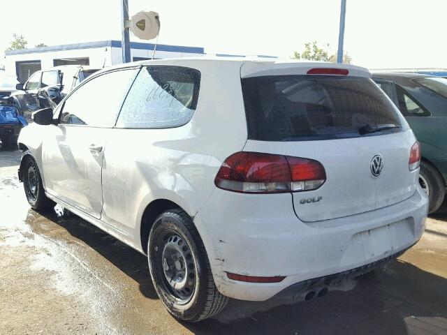 WVWBB7AJ5DW092163 - 2013 VOLKSWAGEN GOLF 白色 照片 3