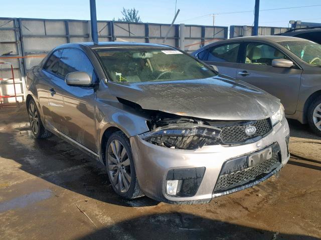 KNAFW6A38C5621964 - 2012 KIA FORTE SX GRAY photo 1