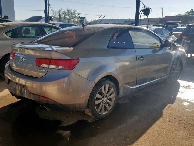 KNAFW6A38C5621964 - 2012 KIA FORTE SX GRAY photo 4