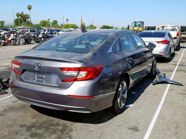 1HGCV1F41JA251055 - 2018 HONDA ACCORD EX GRAY photo 4