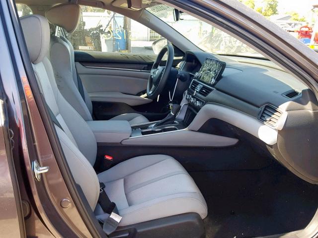 1HGCV1F41JA251055 - 2018 HONDA ACCORD EX GRAY photo 5