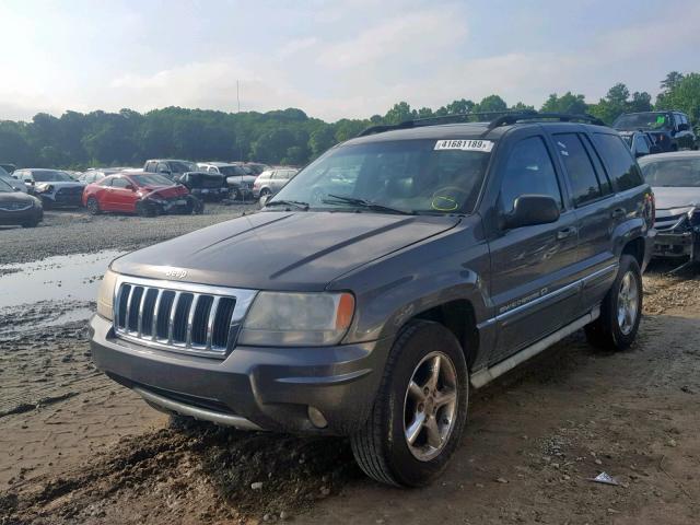 1J8GX68J14C157429 - 2004 JEEP GRAND CHER GRAY photo 2