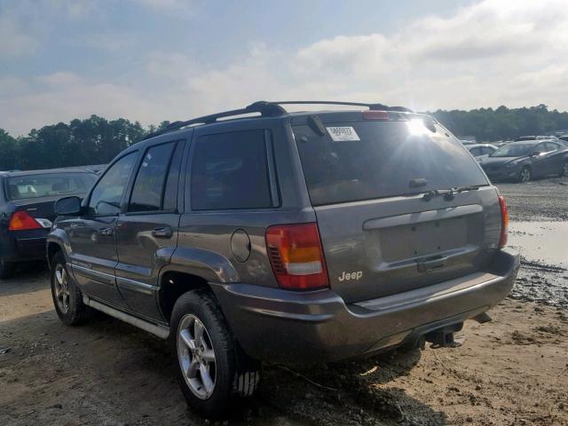 1J8GX68J14C157429 - 2004 JEEP GRAND CHER GRAY photo 3