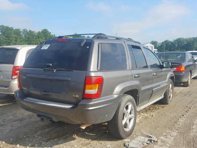 1J8GX68J14C157429 - 2004 JEEP GRAND CHER GRAY photo 4