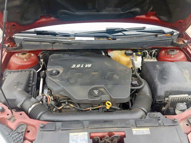 1G2ZK36N194263940 - 2009 PONTIAC G6 GT RED photo 7