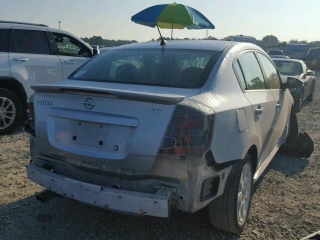 3N1AB6AP5AL700956 - 2010 NISSAN SENTRA 2.0 SILVER photo 4