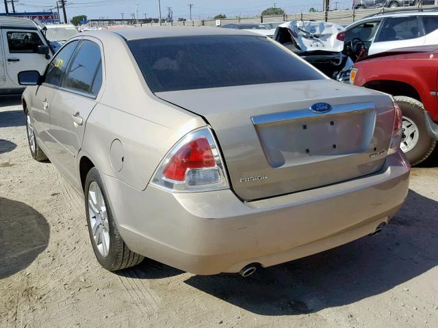 3FAFP08146R102340 - 2006 FORD FUSION SEL GOLD photo 3