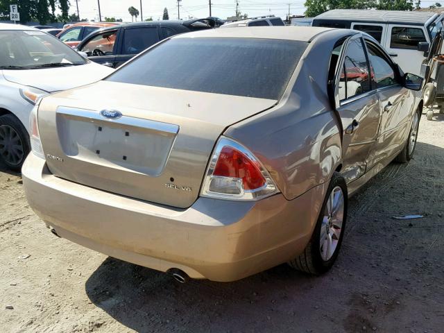 3FAFP08146R102340 - 2006 FORD FUSION SEL GOLD photo 4