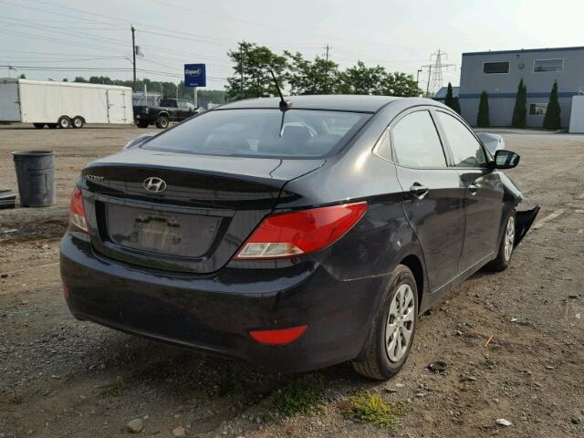 KMHCT4AE5GU987635 - 2016 HYUNDAI ACCENT SE BLACK photo 4