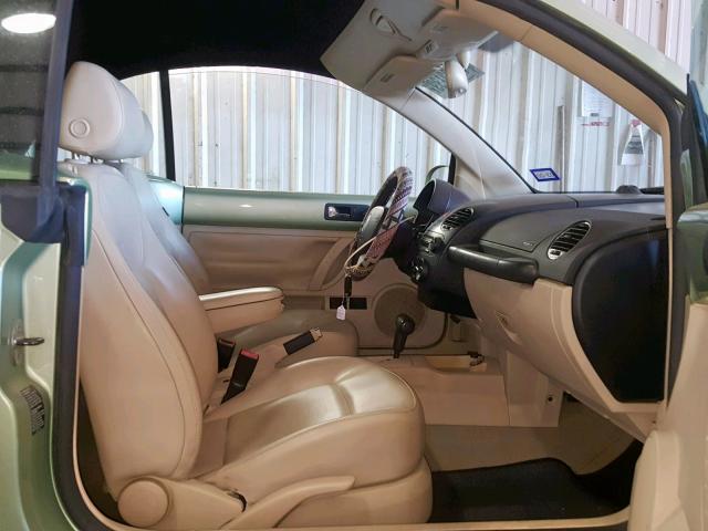 3VWRF31YX7M401152 - 2007 VOLKSWAGEN NEW BEETLE Կանաչ լուսանկար 5