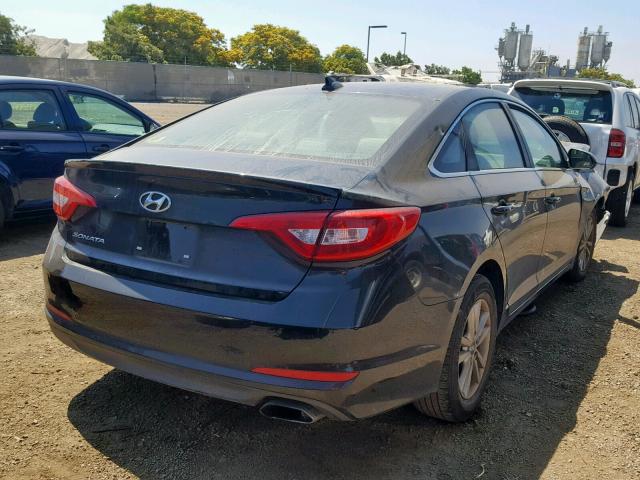 5NPE24AF5HH440000 - 2017 HYUNDAI SONATA SE BLACK photo 4