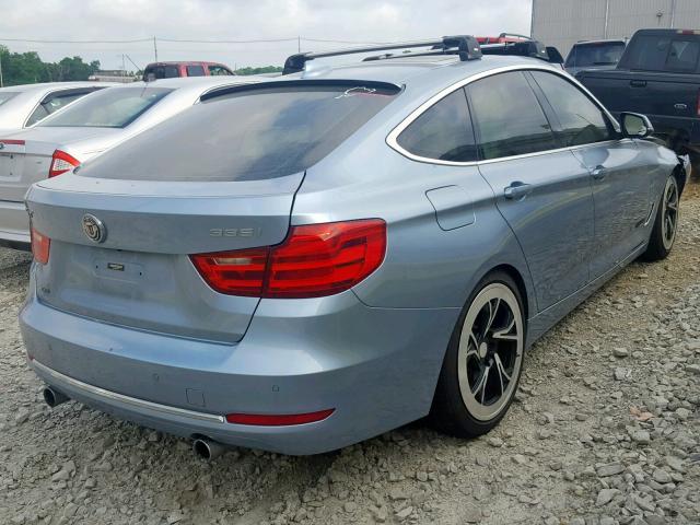 WBA3X9C59ED867754 - 2014 BMW 335 XIGT BLUE photo 4