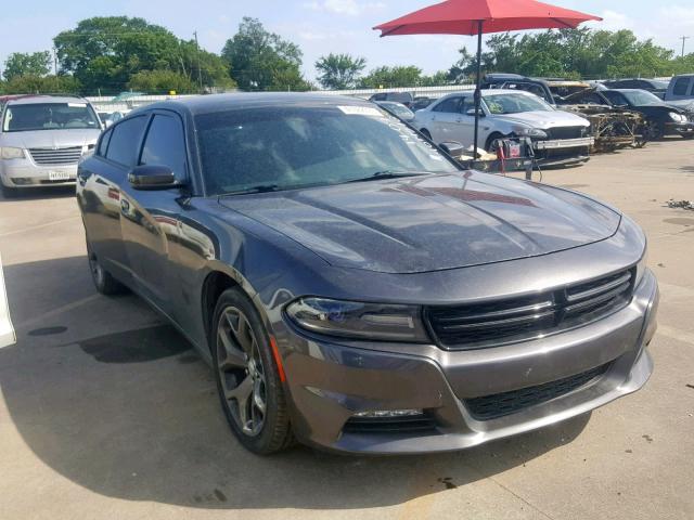 2C3CDXHG0FH896224 - 2015 DODGE CHARGER SX BLACK photo 1