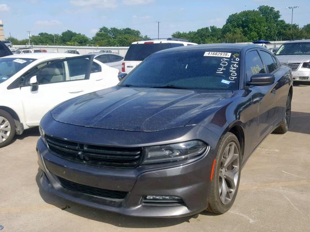 2C3CDXHG0FH896224 - 2015 DODGE CHARGER SX BLACK photo 2