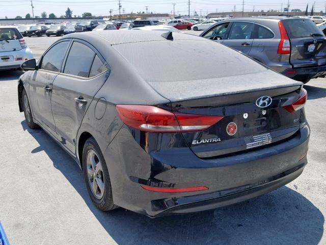 5NPD94LA1JH308463 - 2018 HYUNDAI ELANTRA EC BLACK photo 3