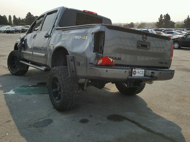 1N6AA0EC6EN510672 - 2014 NISSAN TITAN S GRAY photo 3